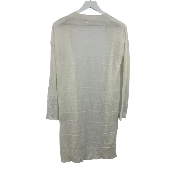 Anthropologie Moth Longline Lightweight Cream Cardigan Sweater Size Small - Picture 3 of 7